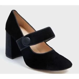 New in Box Tuckernuck Velvet Ellie Block Maryjane Heel black Size 7 $220